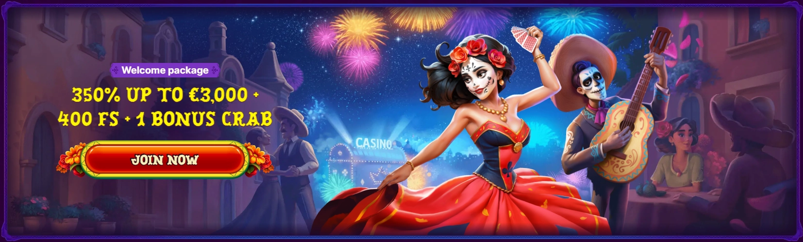 Exclusive casino welcome bonus for new players at Duospin